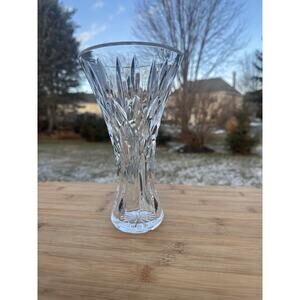 Waterford Crystal Kilrane Vase 8” Cut Glass Signed Ireland